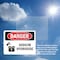 Signmission Sodium Hydroxide Danger Sign, Plastic, 10in W x 7in L, 2PK OS-2PACK-DS-P-710-L-1576 - alternate 3